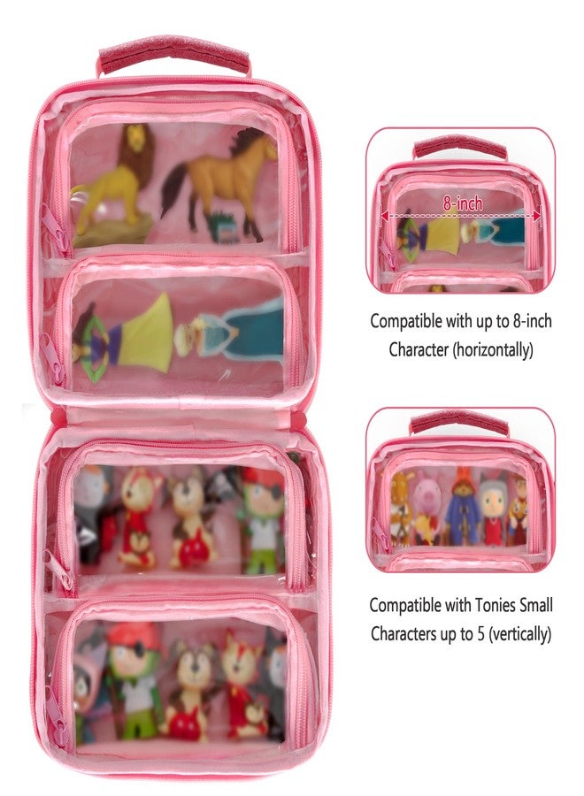 LoDrid Carrying Case Compatible with Tonies Audio Play Character Small(Up to 20), Portable Toy Story Figures Storage Organizer with Handle and Shoulder Strap, Bag Only (Patent Design) - Image 2